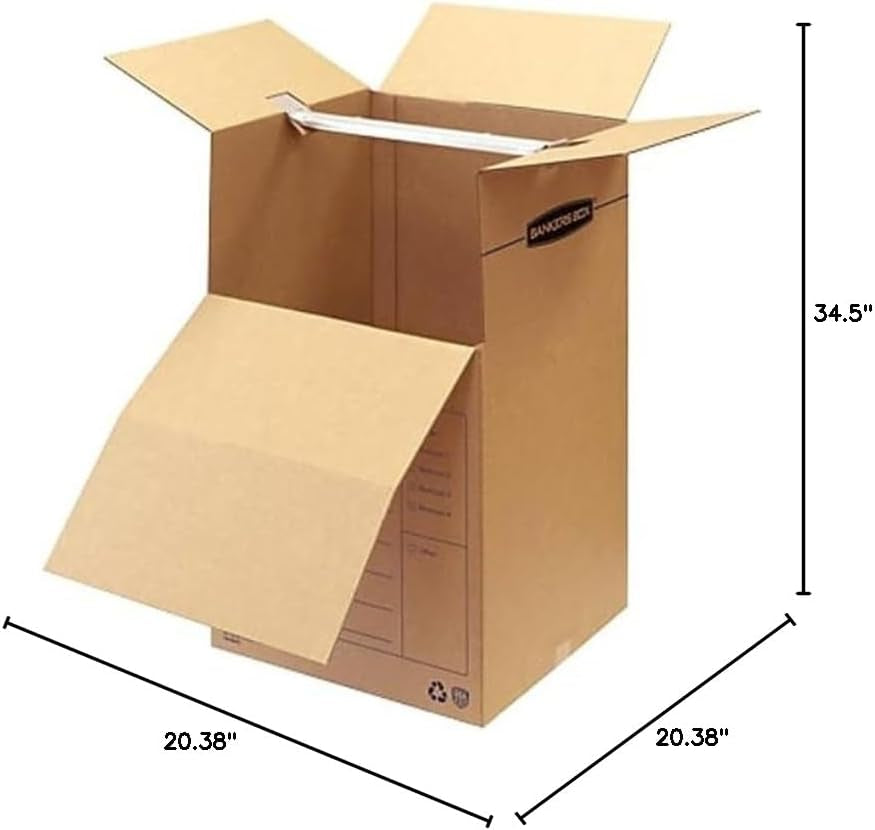 ‎ Short Wardrobe Box 3 Pack, 20-In X 20-In X 34-In (7710902)